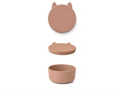 Liewood rabbit tuscany rose snack box Charlot